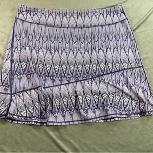Prana Deedra Skirt Women's size XL Pull on Skirt Purple Knee length